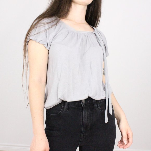 *Espirit Grey T Shirt with Tie - Picture 1 of 6